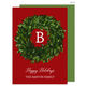 Laurel Wreath Flat Holiday Cards Image 2 of 3